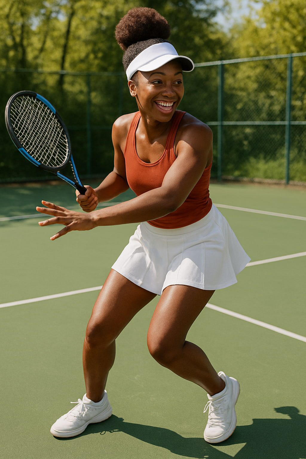 I play tennis